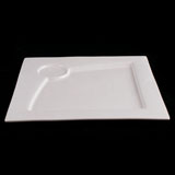 12寸宽边简雅正方盘